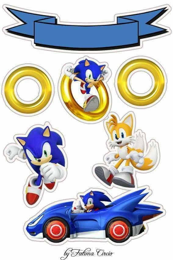 Sonic Free Printable Cake Toppers. - Oh My Fiesta! for Geeks